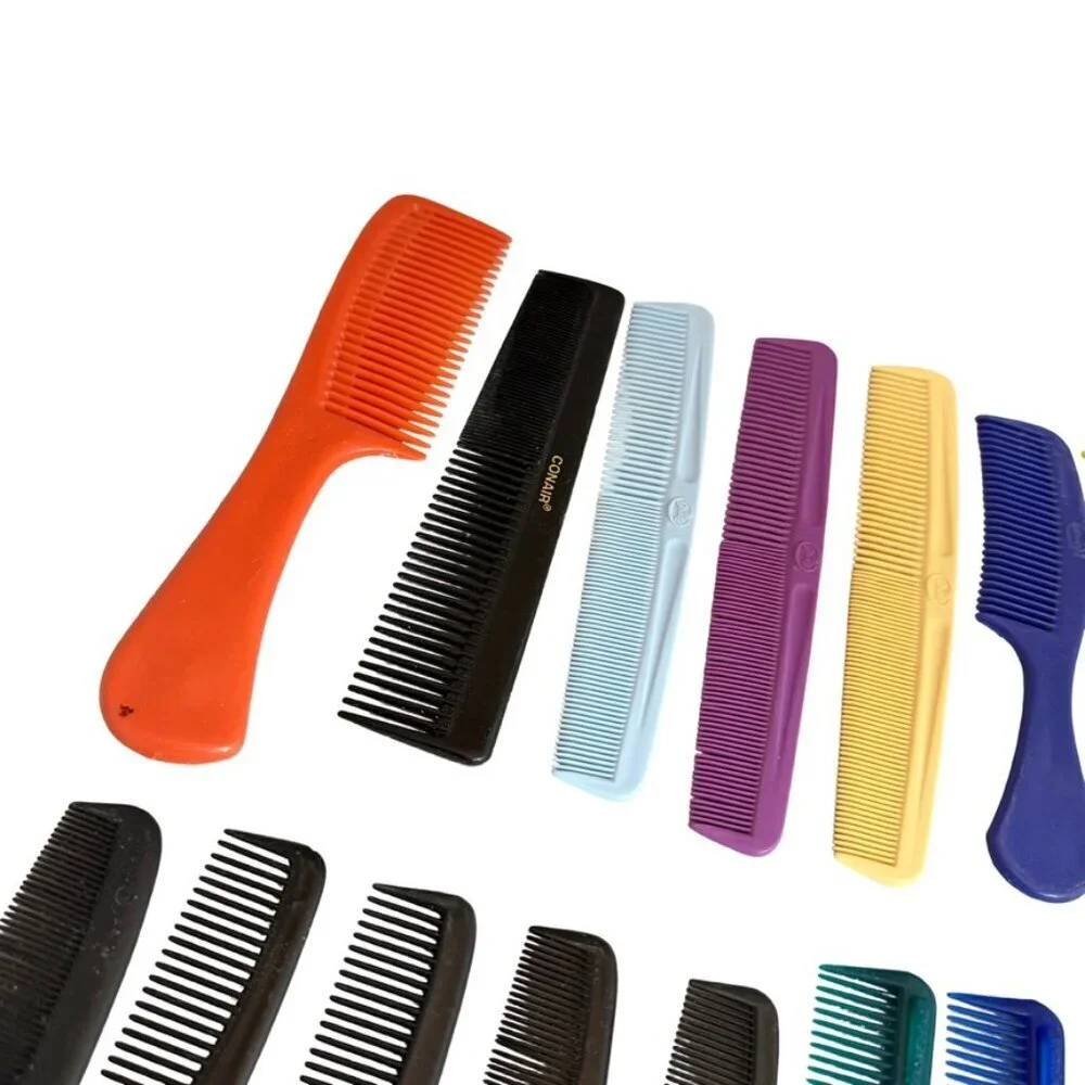 Goody Conair Vintage Collectible Colorful Comb Lot Non Branded Assorted Plastic